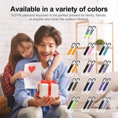 Paracord Keychain for Men Women Paracord Carabiner Backpack Keychain with Alu…
