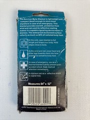 Vintage Emergency Survival Blanket Thermal Blanket 52×84 & 56×84 Inches New NOS