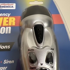Ready America Emergency Power Station Flashlight Phone Charger Radio