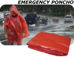 Emergency Compact Poncho Rain Foul Weather Gear Wet New