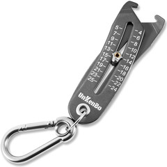 UNKENBO® Gen2 Bolt Size Finder Tool Keychain – Gauge Bolts & Nuts Head SAE 5/32