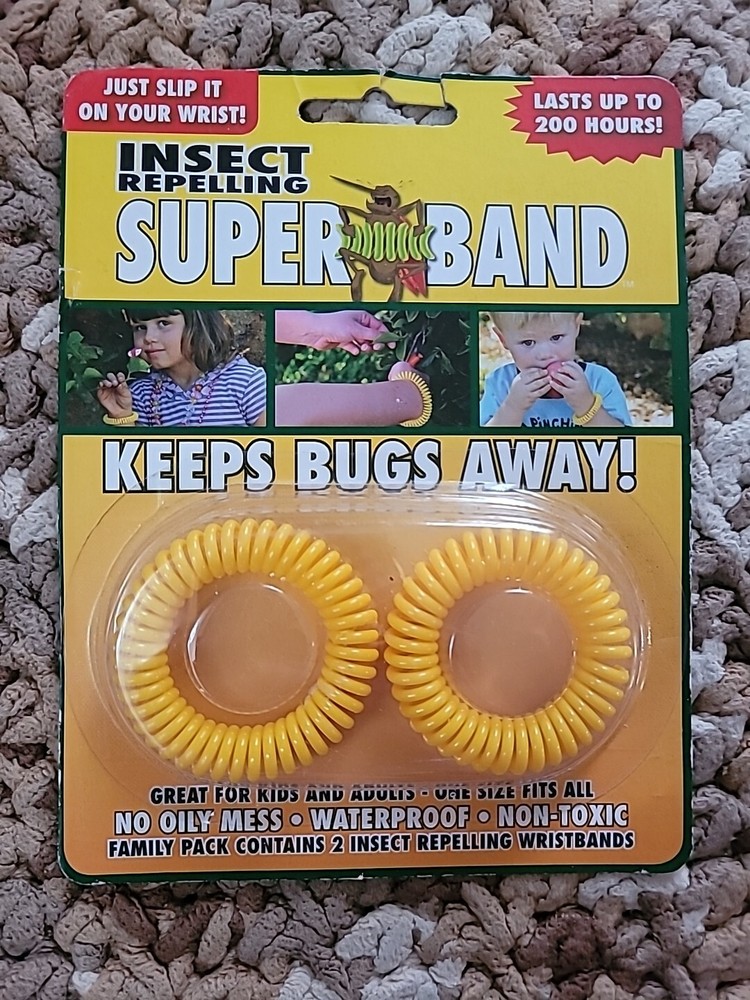 Evergreen Insect Repelling Super Band Repels Mosquito One Size Fits All 2 Pack
