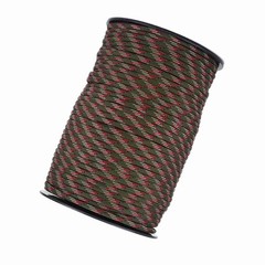 550 Reflective Paracord Parachute Cord Lanyard 9 Strand Core 100m (Black) SOCT