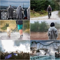 5 Pack Disposable Hooded Rain Poncho, Emergency Clear Raincoats Water…