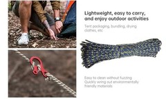 1pcs New Gold Silver Cord 550 Paracord Parachute Cord Lanyard Mil Spec PFJ-11