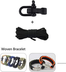 7 Packs Metal Buckles for Survival Paracord Bracelets, Adjustable Stylish Alloy
