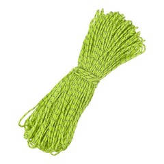 1PCS 2 mm 197FT Reflective Guyline Camping Paracord 3 Strands, Fluorescent Green