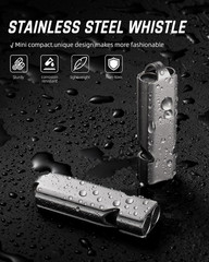 Loud Emergency Whistles,130Db+ Lifeguard Safety Whistle Keychain for Surviva Cam