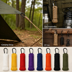 4mm Paracord Braided – Climbing Rope Emergency Rope Survival Accessories Rescue Rope