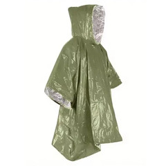 1PC Outdoor First Aid Survival Raincoat Camping Wilderness Emergency Insulation