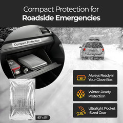 Survival Mylar Thermal Blanket – Waterproof, Ultralight, Retains 90% Heat