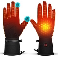 Quidnunc Heated For Men Rechargeable Liner Gloves7.4V 2200Mah Battery