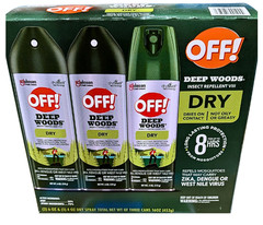OFF!® Deep Woods® Dry Aerosol Insect Repellent, 3 pack