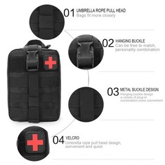 142Pcs Bug-Out Survival Kit & First Aid Bag – Professional Gear for Emergency