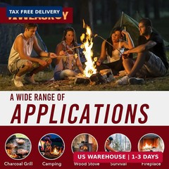 Fire Starter Squares 64 – Fire Starters for Fireplace,Chimney,BBQ Grill,Camping