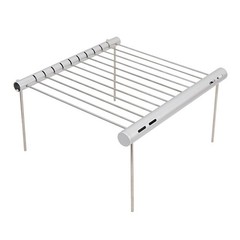Lightweight Stainless Steel Camping Grill Compact Size Great for Outdoor Meals