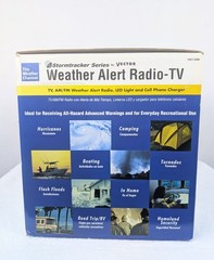 Vintage Vector Stormtracker VEC130B Weather Alert Radio TV Alarm Clock TESTED