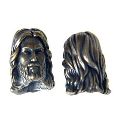 Jesus Christ Bead EDC DIY Beads Knife beads Pendant Vintage Brass Paracord Knife