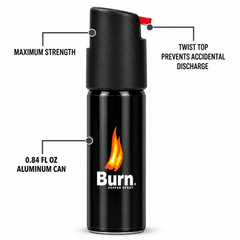 2 Pack Burn Pepper Spray 0.84 fl oz Self Defense Joggers Runners Security Strap