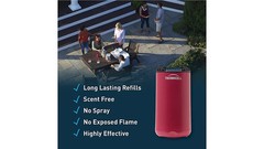 Lot of 2 Thermacell Patio Shield Mosquito Repeller 15 Ft DEET-Free Magenta MRPSP