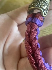 Paracord Bracelet brass Dragon Head clasp fantasy steampunk