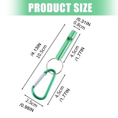 Safety Whistle Aluminum Alloys Construction Emergencies Tool Carabiner Clip