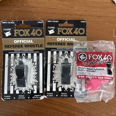 New In Packaging 3 Fox 40 Classic Official Pealess Whistles Black
