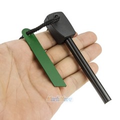 5X Survival Magnesium Flint Stone Fire Starter Emergency Lighter Kit For Camping
