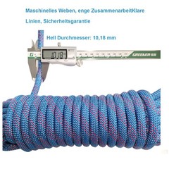 Climbing Rope 10mm Outdoor Rope 40m Static Climbing Rope Fire Rescue Parashi…