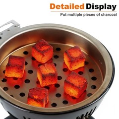 Multipurpose Electric Charcoal Burner, 304 stainless steel coil,800W Coal Bur…