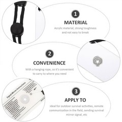 2Pcs Survival Sighting Reflective Scuba Diving Hand
