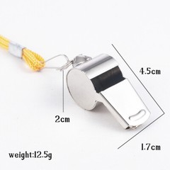 1-5Pcs Metal Referee Whistle With Key Ring Sports School Football Rugby Outdoor