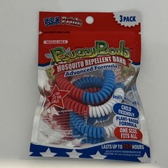 Patriotic BuggyBeds Mosquito Repellent Band 3 Pack Child Friendly Outdoor Events