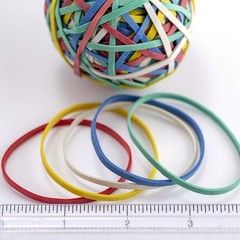 Officemate Rubber Band Ball, Assorted Colors, 4.3 Oz (82027) Multicolor