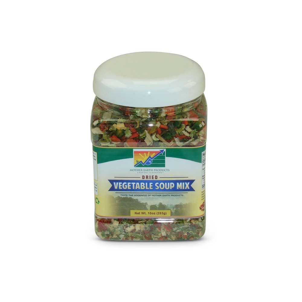 Mother Earth Products Dried Vegetable Soup Mix Jar, 10oz 10 Ounce (Pack of 1)