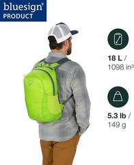 Ultralight Collapsible Stuff Pack Packable Travel Backpack Daypack Luggage Black