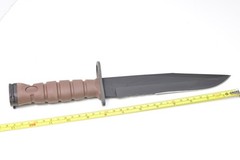 Vintage OKC 3S Survival Camping Hunting Knife Genuine + Scabbard Ontario Co USA