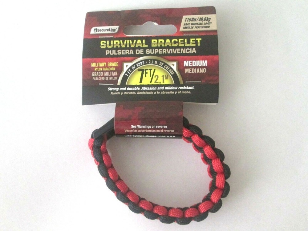 Survival Bracelet Military Grade 7ft of Rope 110lbs Safe Work Load Make Me Offer