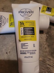 Proven 14 HR Insect Repellent Lotion Mosquitoes Ticks Unscented 6oz Lot Of 3