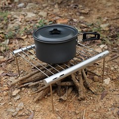 Lightweight Stainless Steel Camping Grill Compact Size Great for Outdoor Meals
