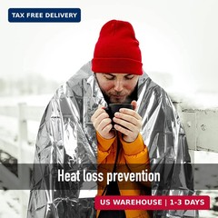 General Medi Emergency Blanket (12-Pack),Emergency Silver Foil Blanket- Perfect