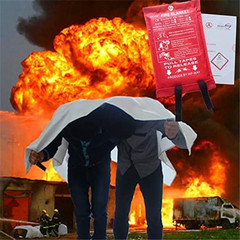 Emergency Fire Blanket for Home and Kitchen, 5 Size for Choice, 1 Pack Fire Blan