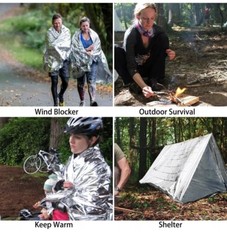 8 Pack Emergency BLANKET Thermal Survival Safety Insulating Mylar Heat 84″ X52″
