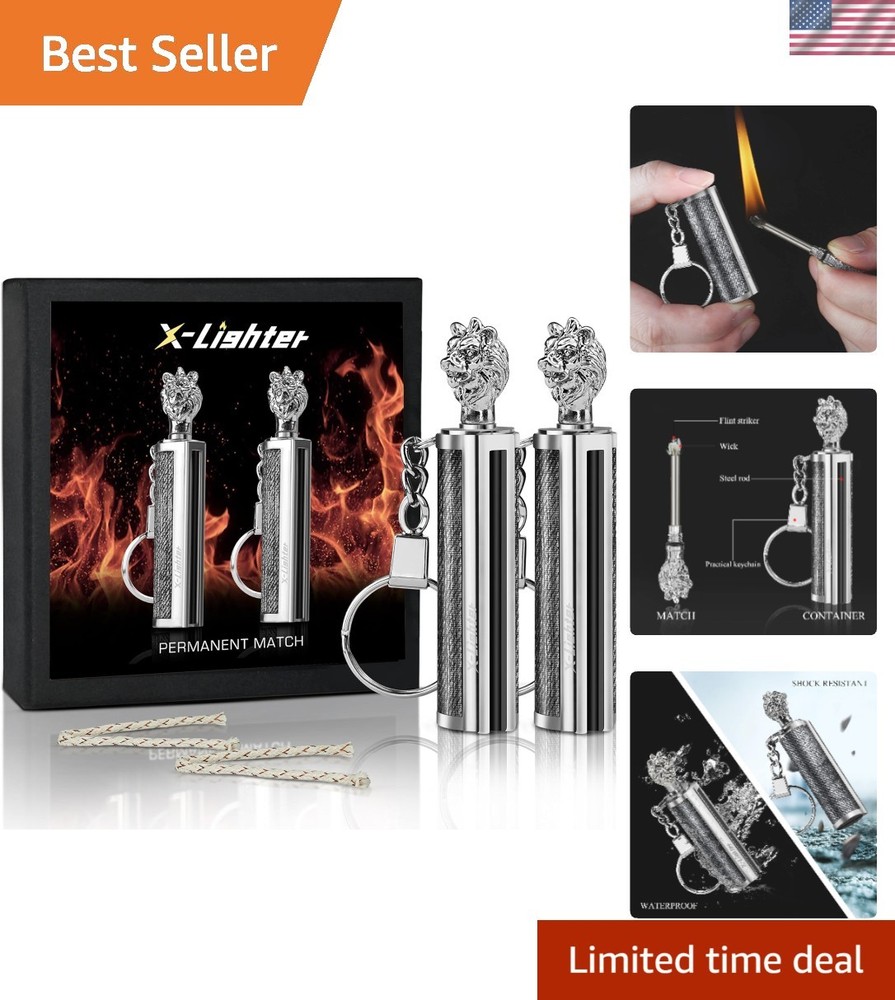 Waterproof Permanent Match Strike Set – Artistic Fire Starters for Any Occasion
