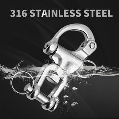316 Stainless Steel Quick Release Snap Shackle Marine Swivel Clevis Hook