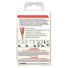 Zippo Typhoon Matches Windproof Waterproof Match Sticks Refill 25-Pack