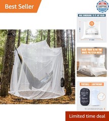Ultra-Large Mosquito Net with Carry Bag – 2 Openings for Outdoor Comfort