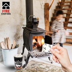 Topline 100 Fire Starters for Fireplace, Wood Stove, Charcoal BBQ & Campfire …