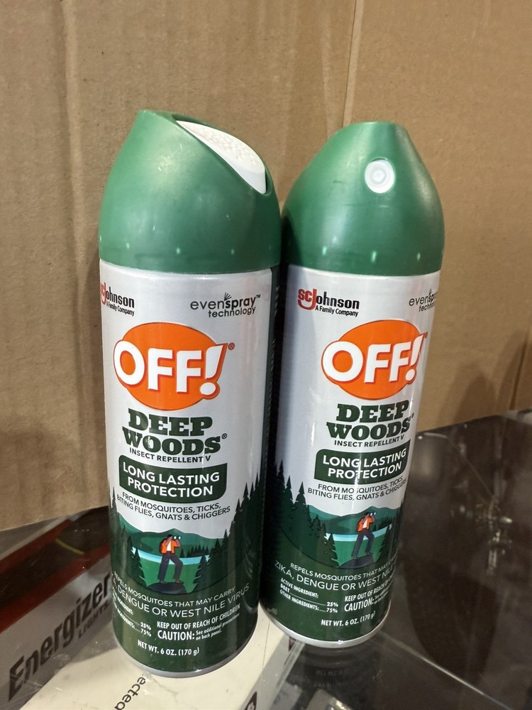 2x OFF Deep Woods Insect Mosquito Repellent V Spray Long Lasting PROTECTION 6 oz