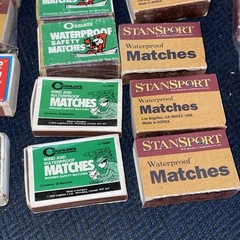 Waterproof Matches Huge Lot Some Unopened Stansport Coghlans Safety Windproof